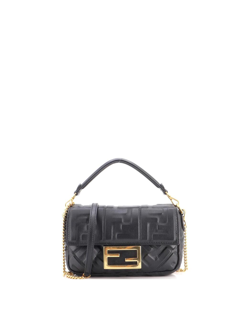 Fendi Baguette Nm Bag Zucca Embossed #349575F23B